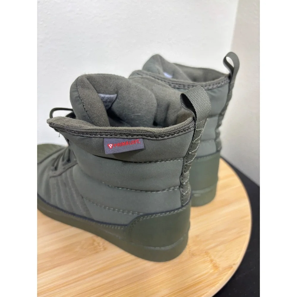 Adidas Kids 5.5 Superstar Boot J Olive Strata Green PrimaLoft Insulated IG2561